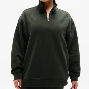 Athleta Forever Fleece 1/4 Zip in Elm
